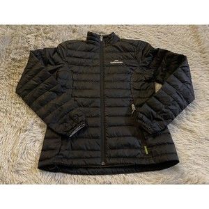 Kathmandu Jacket Womens 8 Black Duck Down 550 Heli Packable Puffer Ladies